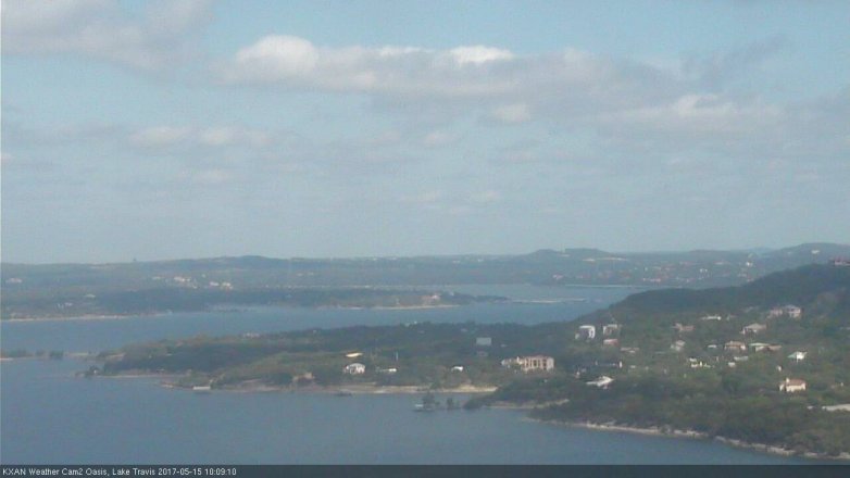 Lake Travis webcam, May 15, 2017 9:35 AM CT