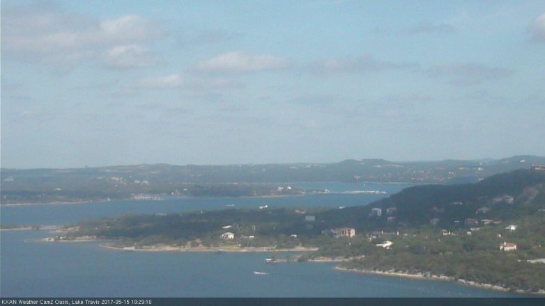 Lake Travis webcam, May 15, 2017 9:40 AM CT
