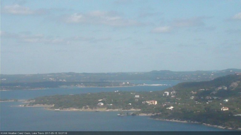 Lake Travis webcam, May 15, 2017 9:55 AM CT