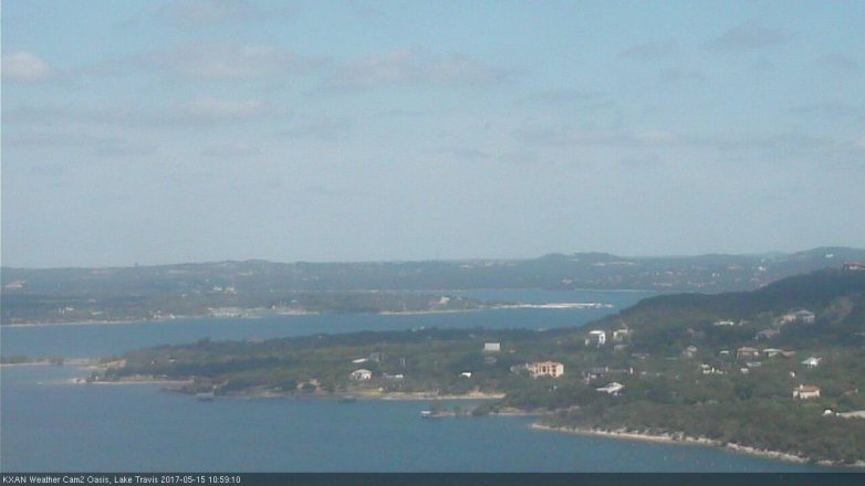Lake Travis webcam, May 15, 2017 10:10 AM CT