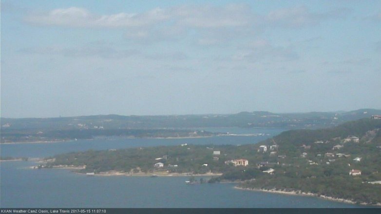 Lake Travis webcam, May 15, 2017 10:20 AM CT