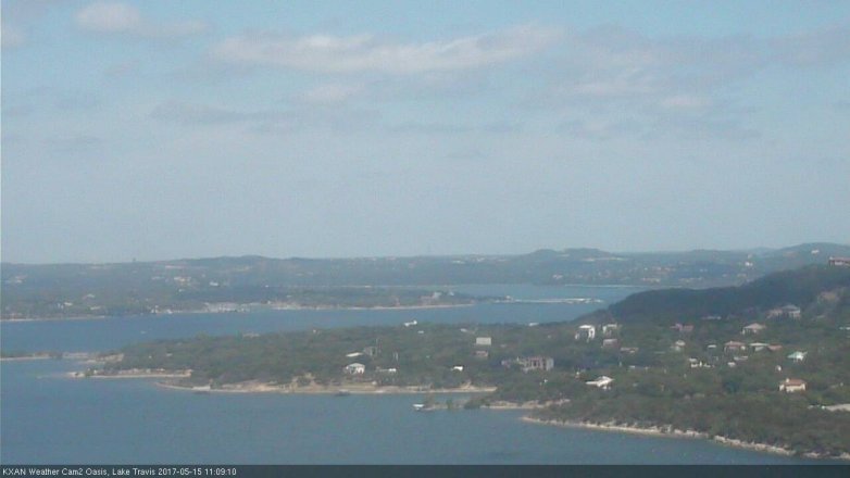 Lake Travis webcam, May 15, 2017 10:35 AM CT