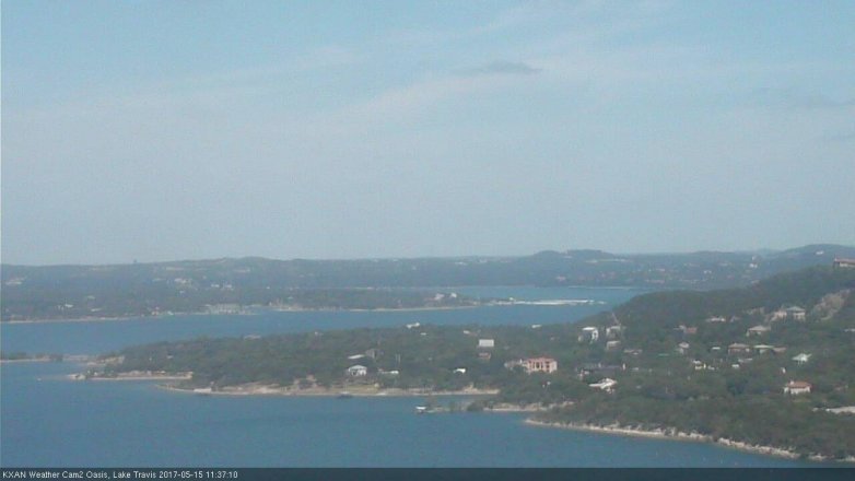Lake Travis webcam, May 15, 2017 10:45 AM CT