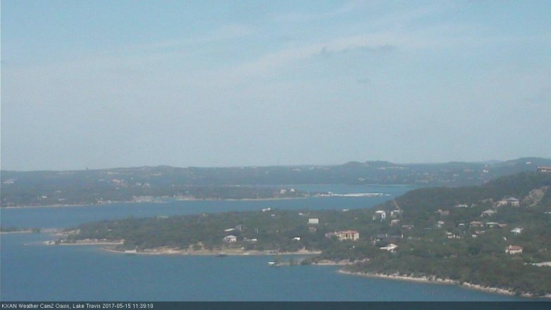 Lake Travis webcam, May 15, 2017 10:50 AM CT