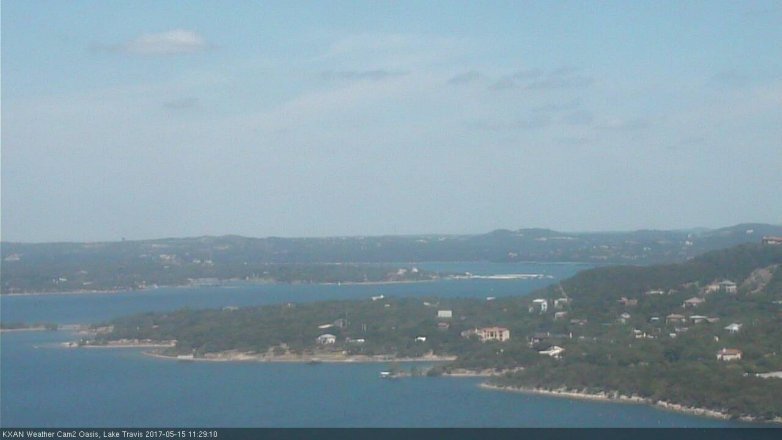 Lake Travis webcam, May 15, 2017 11:00 AM CT