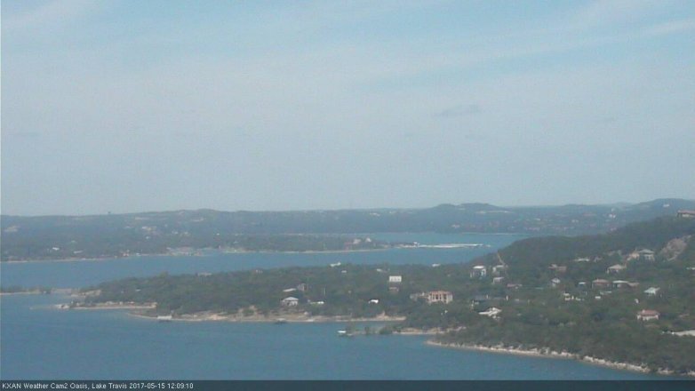 Lake Travis webcam, May 15, 2017 11:25 AM CT