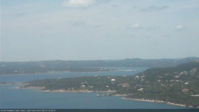 Lake Travis webcam, May 15, 2017 11:45 AM CT