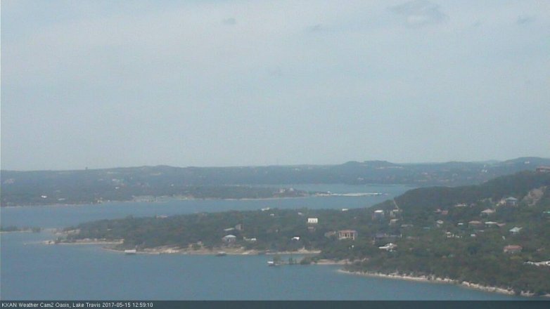 Lake Travis webcam, May 15, 2017 12:30 PM CT