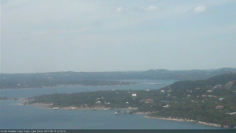 Lake Travis webcam, May 15, 2017 12:35 PM CT