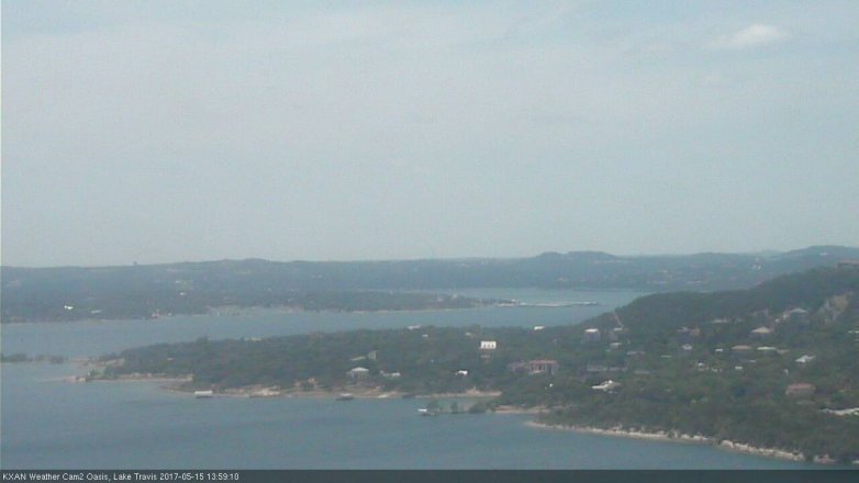Lake Travis webcam, May 15, 2017 1:20 PM CT