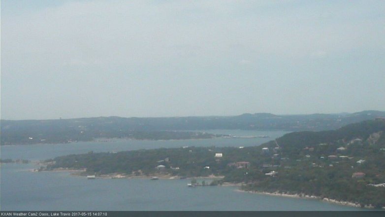 Lake Travis webcam, May 15, 2017 1:40 PM CT