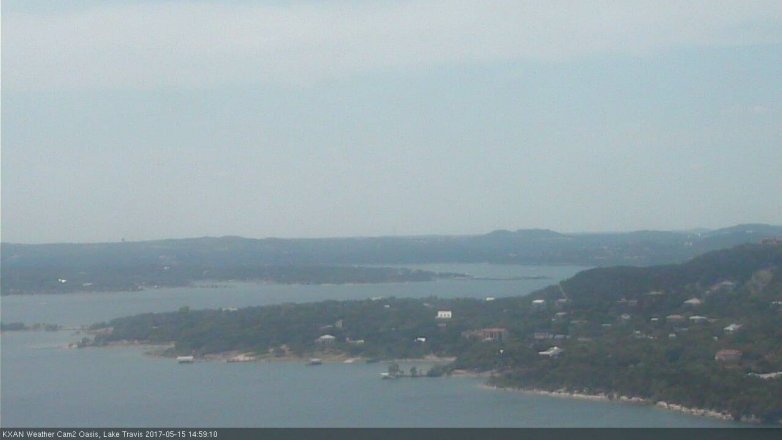 Lake Travis webcam, May 15, 2017 2:15 PM CT