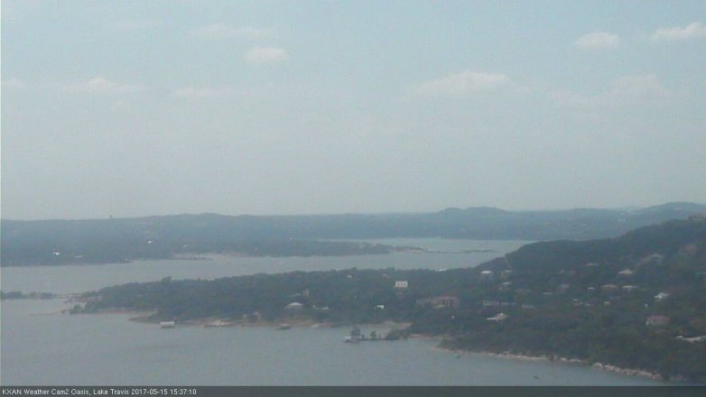 Lake Travis webcam, May 15, 2017 3:05 PM CT