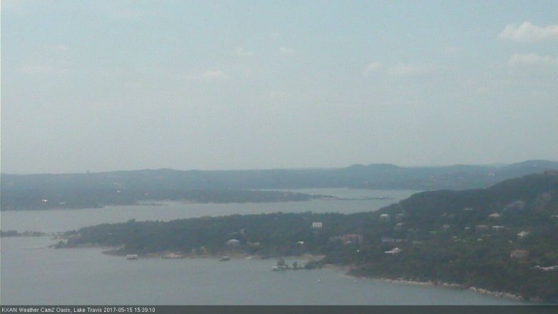Lake Travis webcam, May 15, 2017 3:10 PM CT