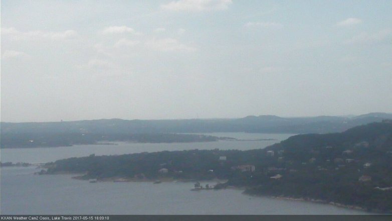 Lake Travis webcam, May 15, 2017 3:25 PM CT