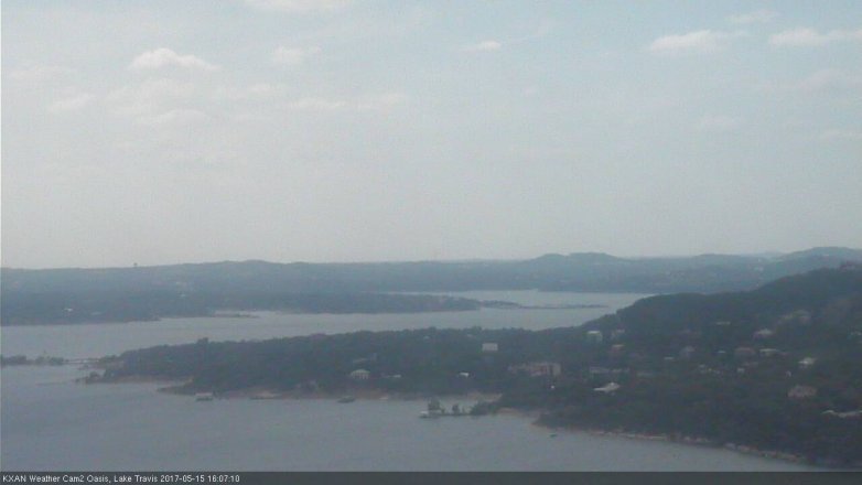 Lake Travis webcam, May 15, 2017 3:40 PM CT