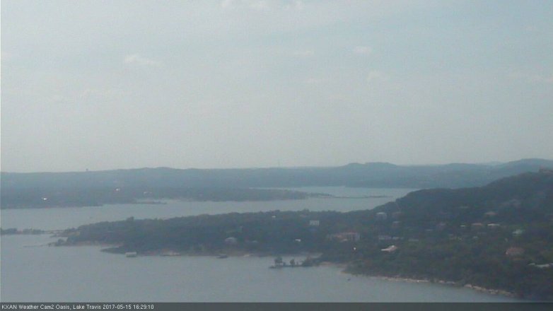 Lake Travis webcam, May 15, 2017 3:45 PM CT