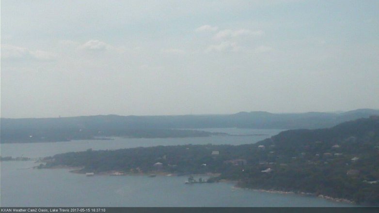 Lake Travis webcam, May 15, 2017 4:05 PM CT
