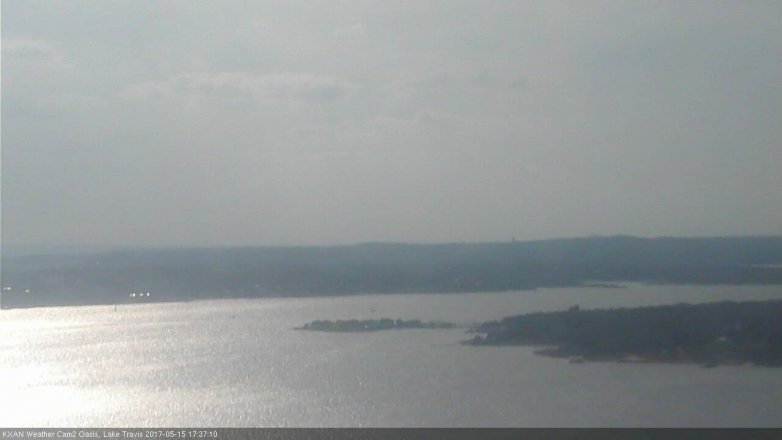 Lake Travis webcam, May 15, 2017 4:50 PM CT