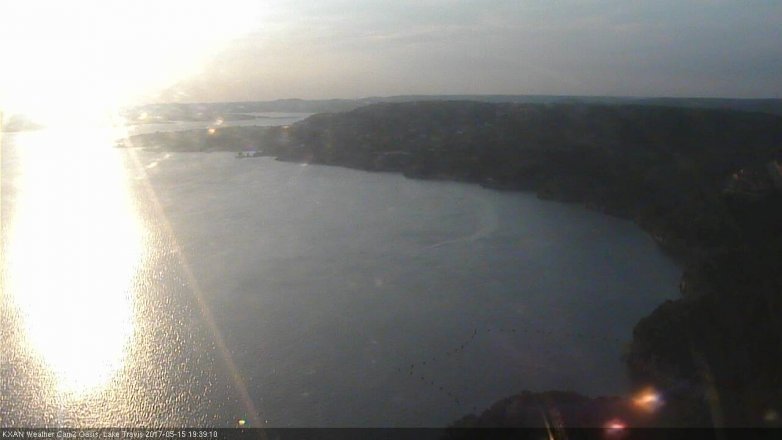 Lake Travis webcam, May 15, 2017 6:55 PM CT