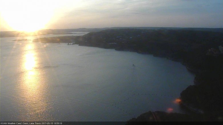 Lake Travis webcam, May 15, 2017 7:25 PM CT