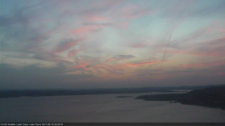 Lake Travis webcam, May 15, 2017 7:35 PM CT