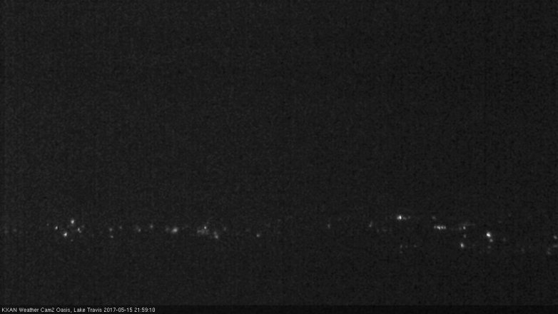 Lake Travis webcam, May 15, 2017 9:30 PM CT