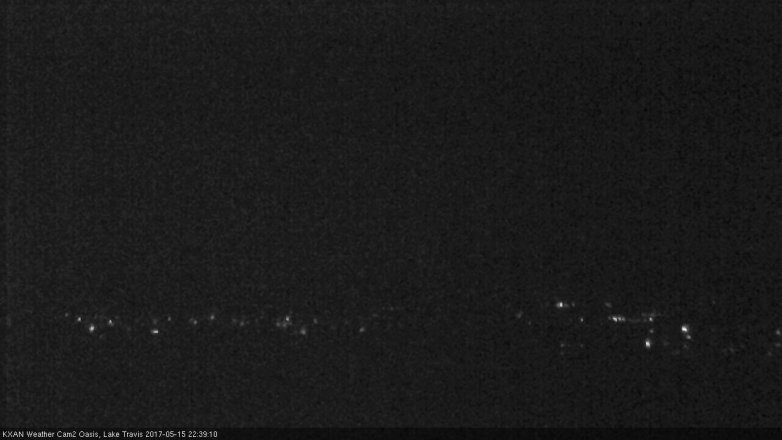 Lake Travis webcam, May 15, 2017 10:00 PM CT