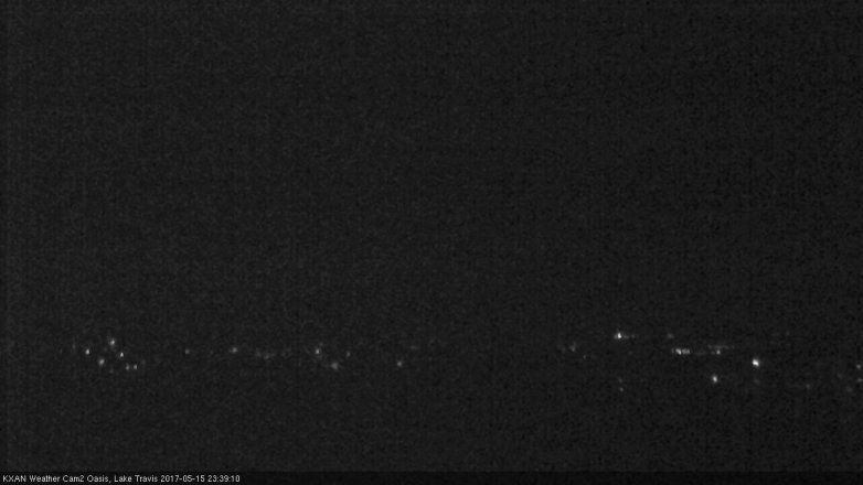 Lake Travis webcam, May 15, 2017 11:00 PM CT