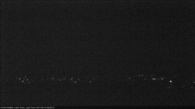 Lake Travis webcam, May 15, 2017 11:15 PM CT