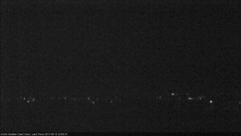 Lake Travis webcam, May 15, 2017 11:20 PM CT