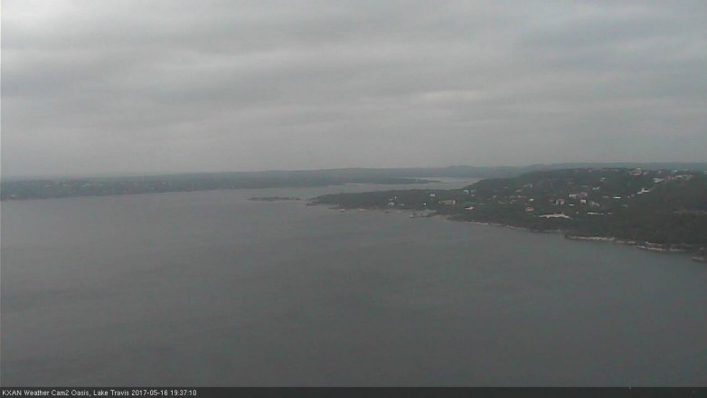 Lake Travis webcam, May 16, 2017 6:45 PM CT