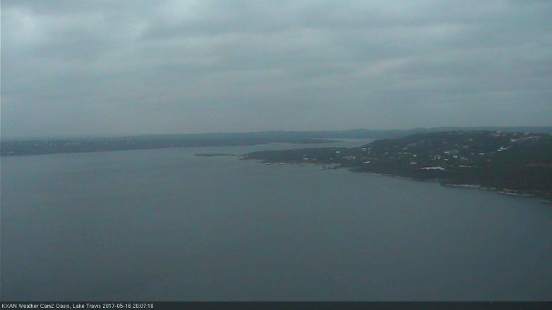 Lake Travis webcam, May 16, 2017 7:30 PM CT