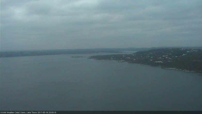 Lake Travis webcam, May 16, 2017 7:40 PM CT