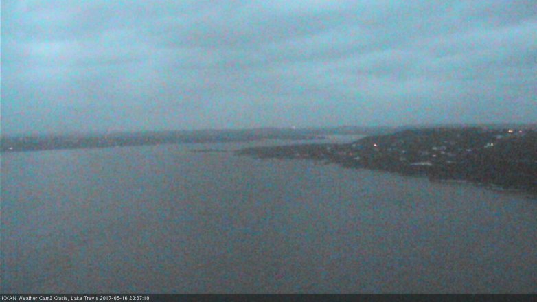 Lake Travis webcam, May 16, 2017 8:00 PM CT