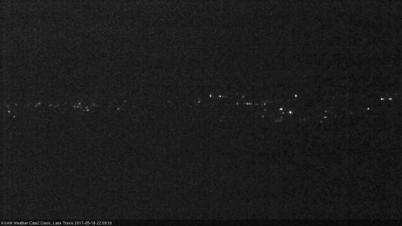 Lake Travis webcam, May 16, 2017 9:30 PM CT