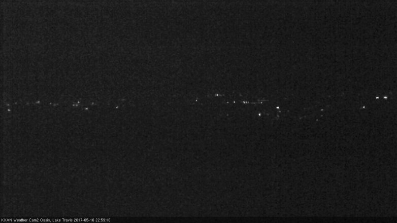 Lake Travis webcam, May 16, 2017 10:30 PM CT