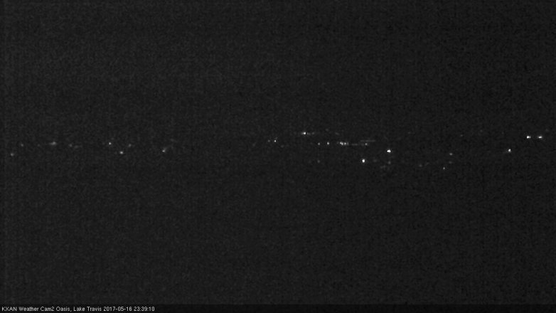 Lake Travis webcam, May 16, 2017 11:05 PM CT