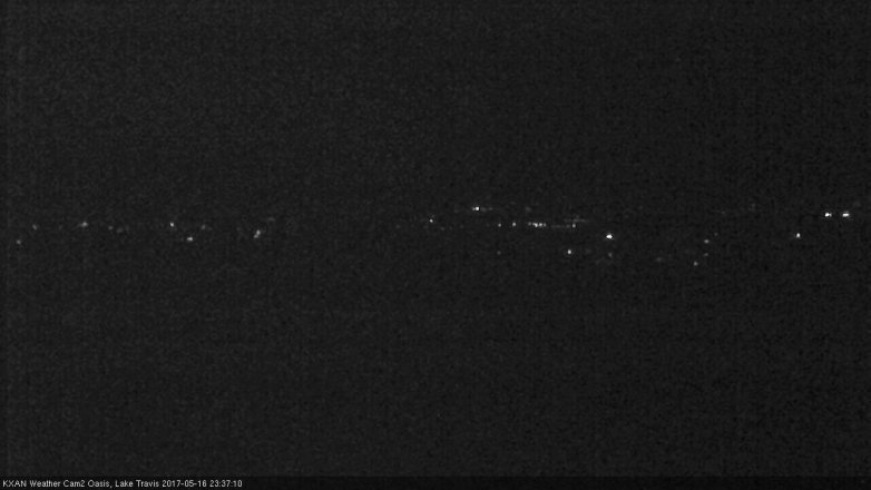 Lake Travis webcam, May 16, 2017 11:10 PM CT