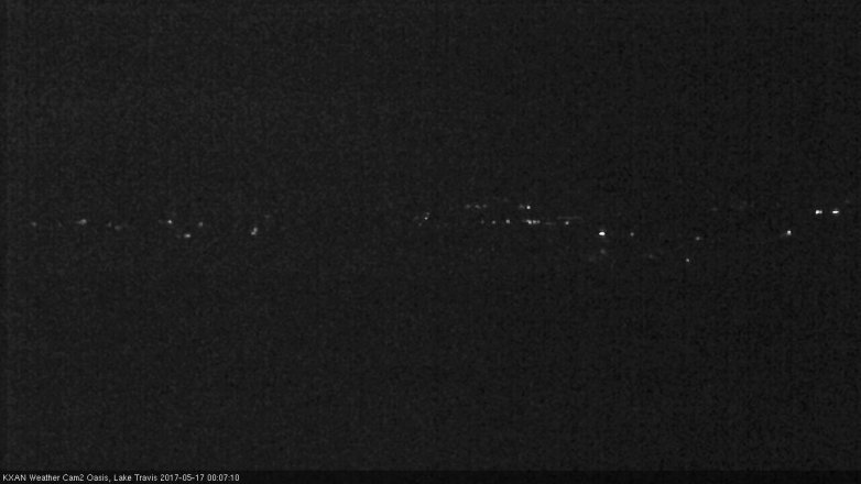 Lake Travis webcam, May 16, 2017 11:20 PM CT