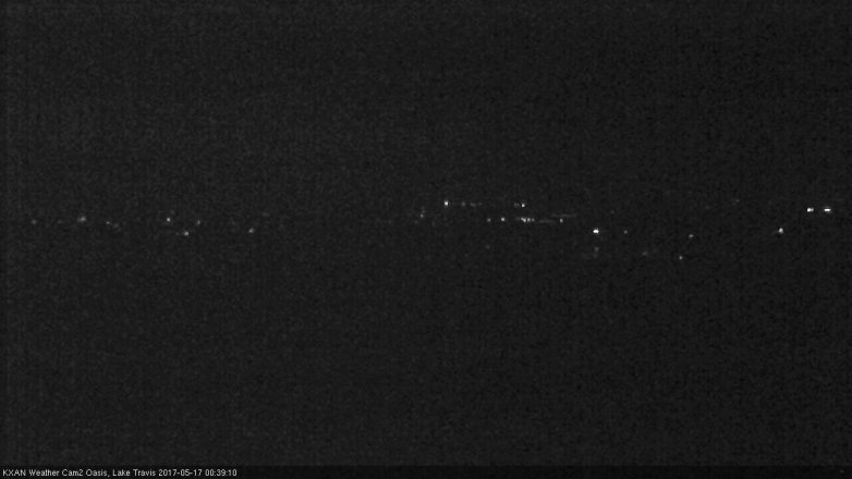 Lake Travis webcam, May 16, 2017 11:45 PM CT