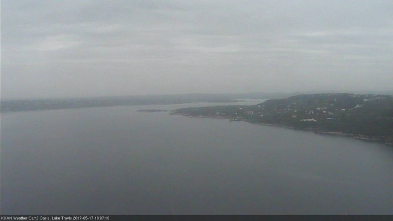 Lake Travis webcam, May 17, 2017 9:15 AM CT