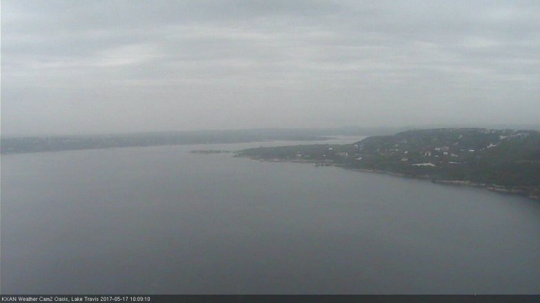 Lake Travis webcam, May 17, 2017 9:40 AM CT