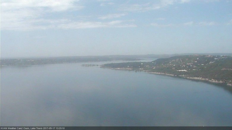 Lake Travis webcam, May 17, 2017 12:55 PM CT