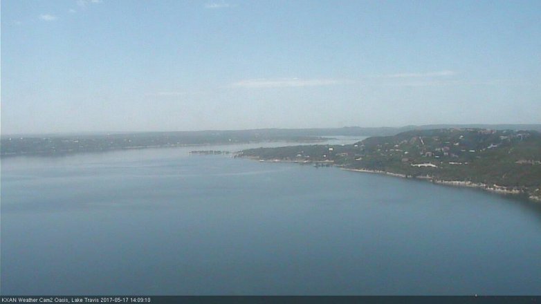 Lake Travis webcam, May 17, 2017 1:15 PM CT