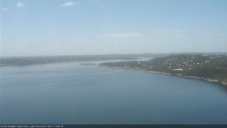 Lake Travis webcam, May 17, 2017 1:30 PM CT
