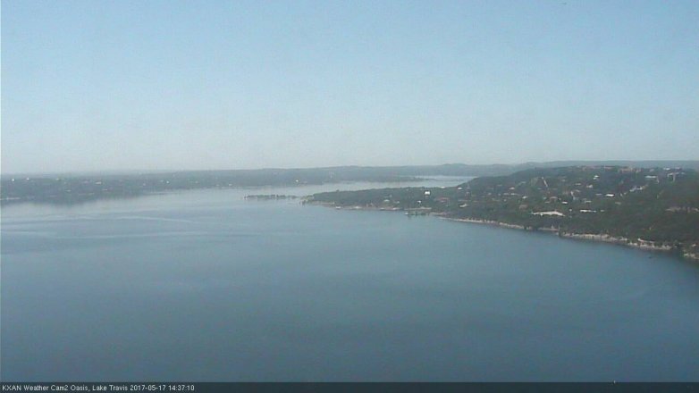 Lake Travis webcam, May 17, 2017 1:45 PM CT