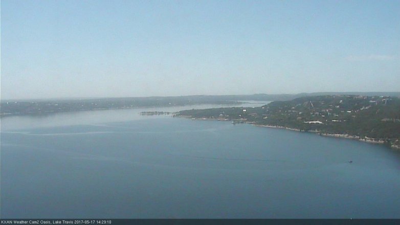 Lake Travis webcam, May 17, 2017 2:00 PM CT