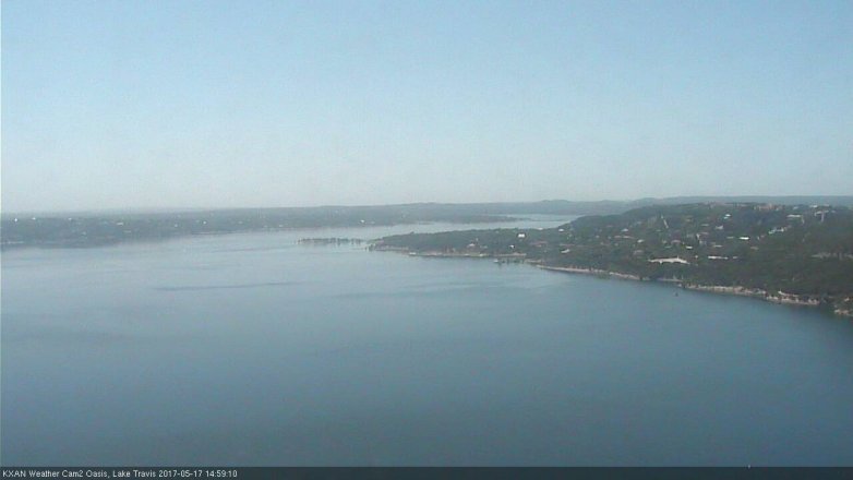 Lake Travis webcam, May 17, 2017 2:15 PM CT