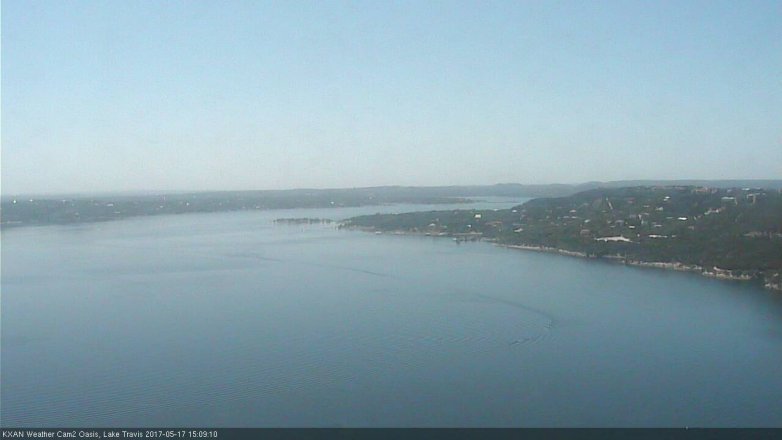 Lake Travis webcam, May 17, 2017 2:35 PM CT